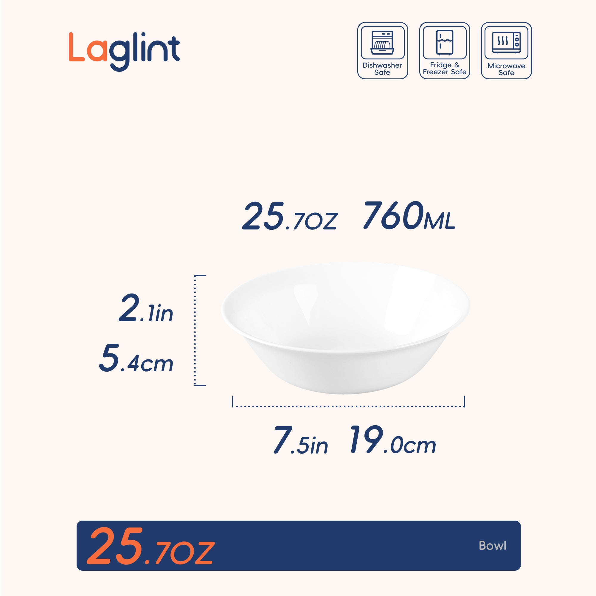 Gladiola 25-oz Soup Bowl