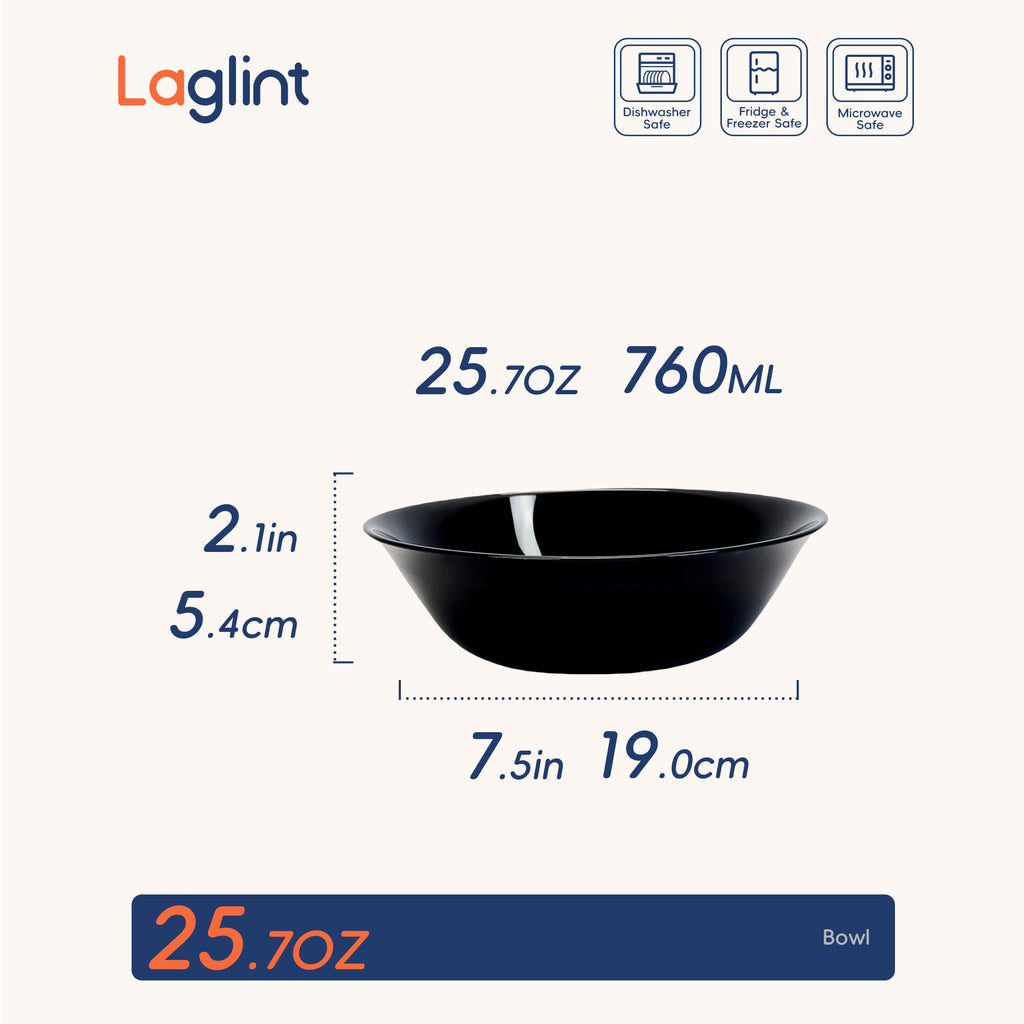 Gladiola 25-oz Soup Bowl (Obsidian)