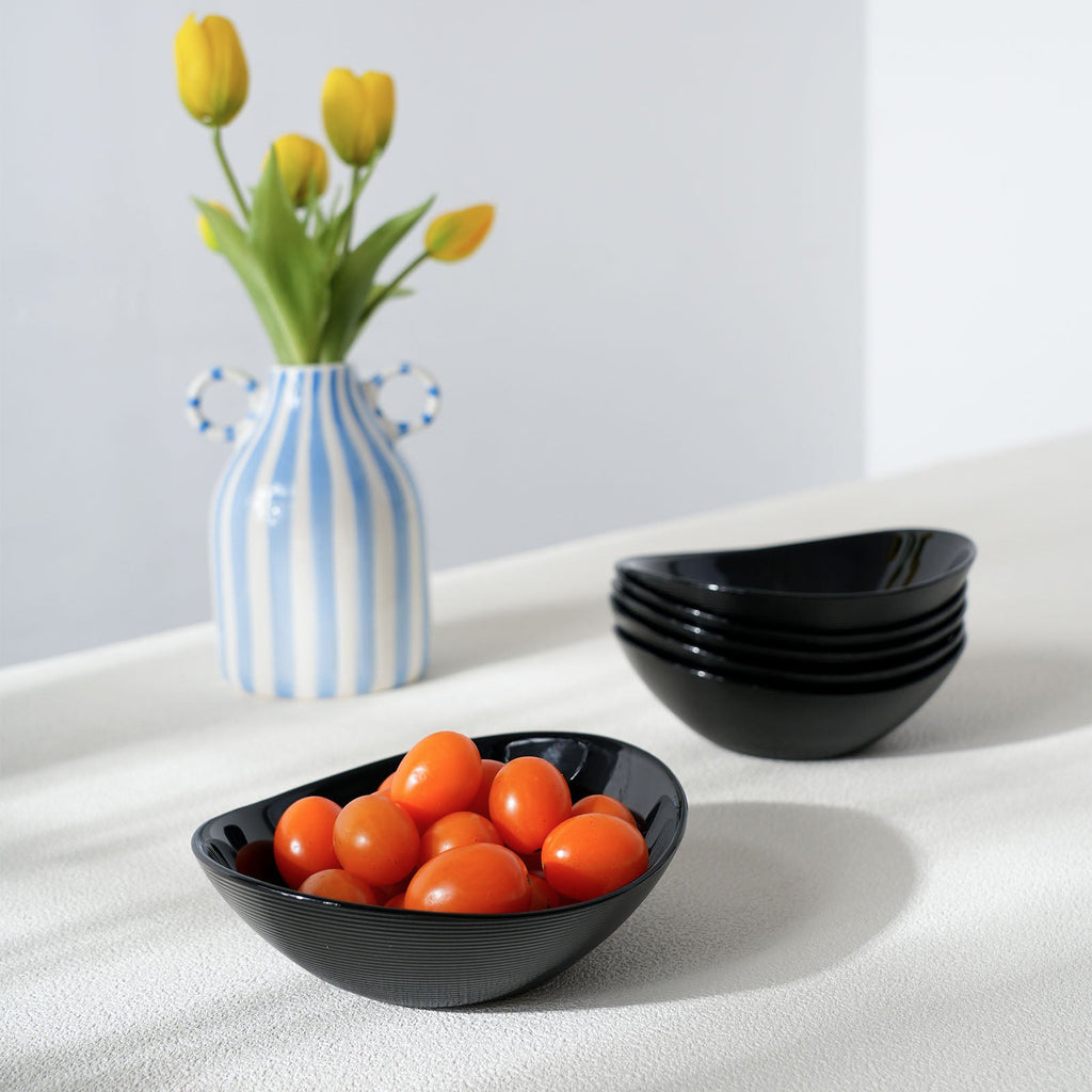 Ripples 12-oz Oval Ice Cream Bowl (Obisidian)