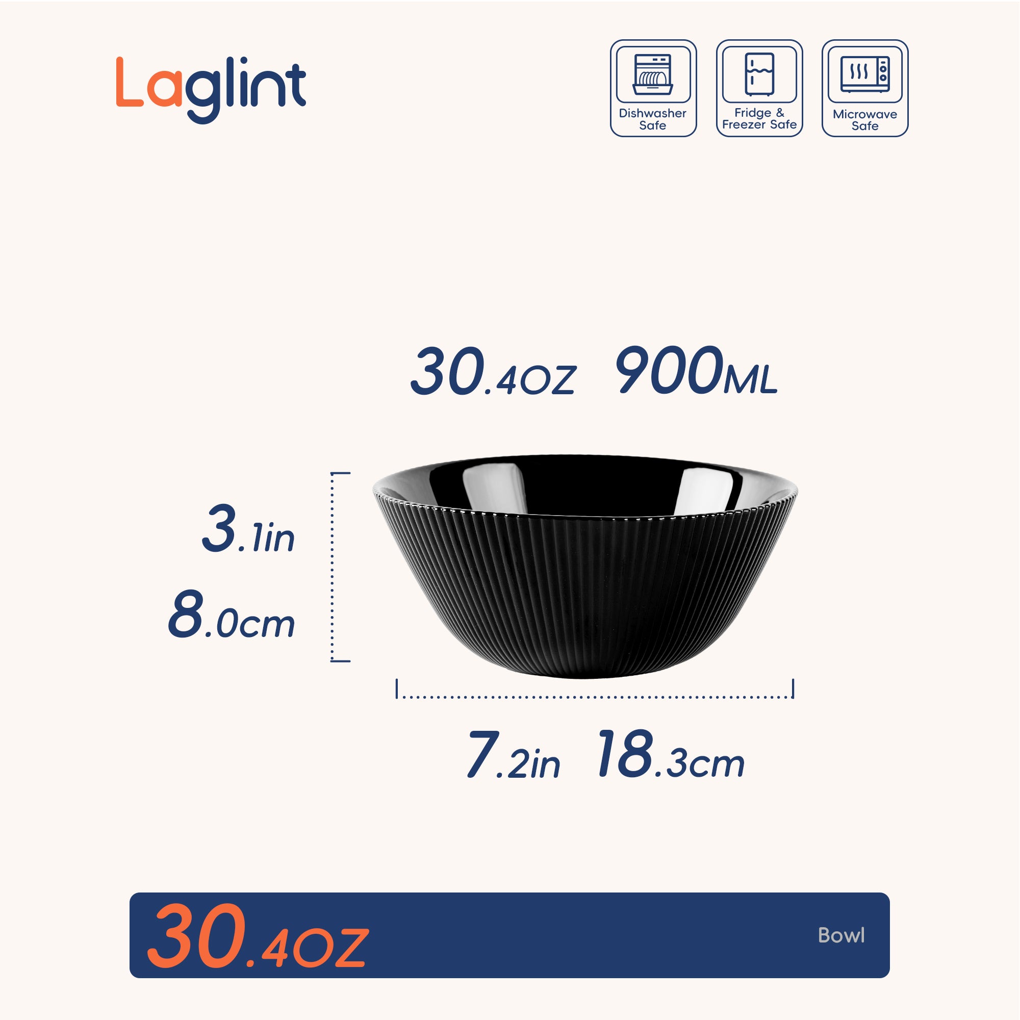 Daffodil 30-oz Soup Bowl (Obsidian)