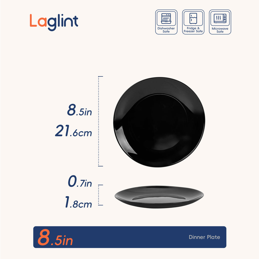 Moonlight 8.5" Salad Plate (Obsidian)