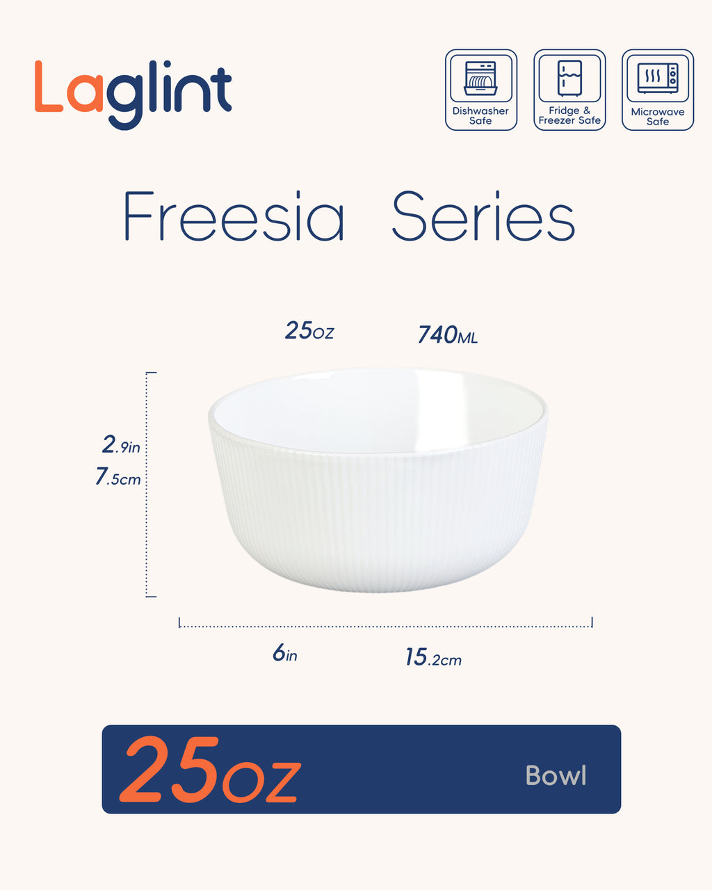 Freesia 25-oz Cereal Bowl