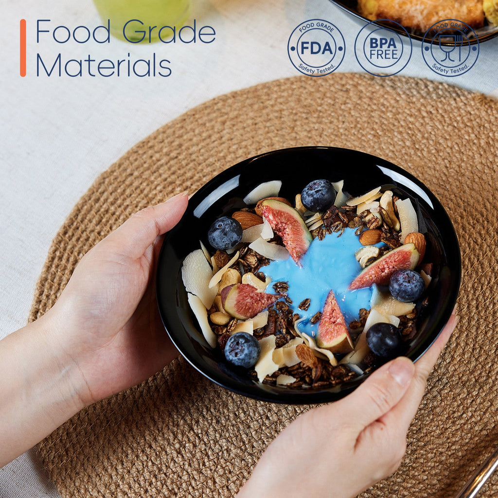 Gladiola 16-oz Cereal Bowl (Obsidian)