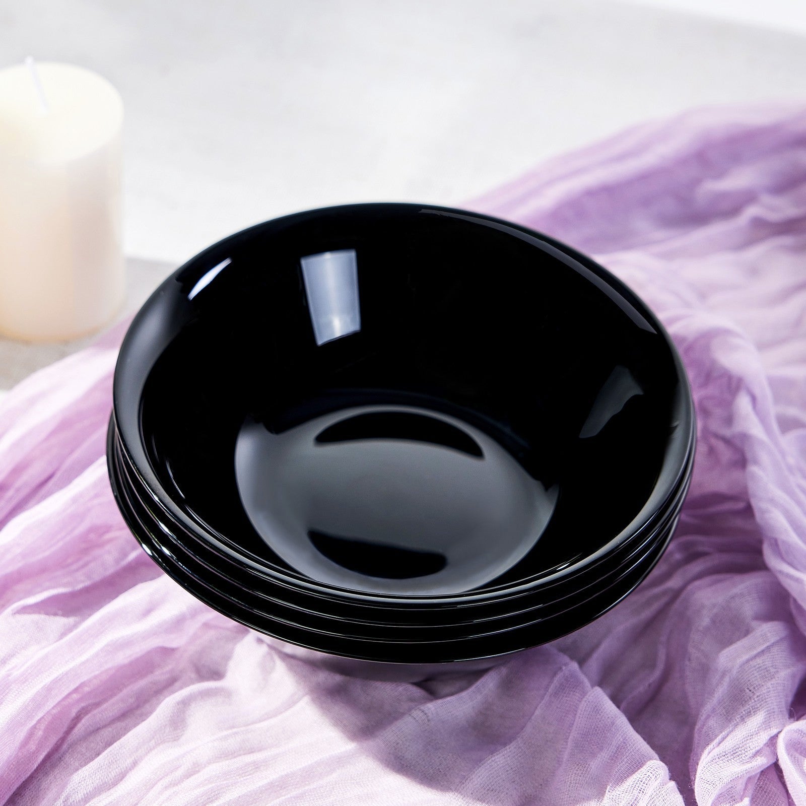 Gladiola 16-oz Cereal Bowl (Obsidian)