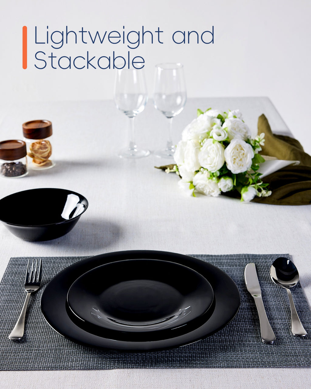 Gladiola 11" Dinner Plate (Obsidian)