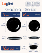 Gladiola Dinnerware Set (Obsidian)