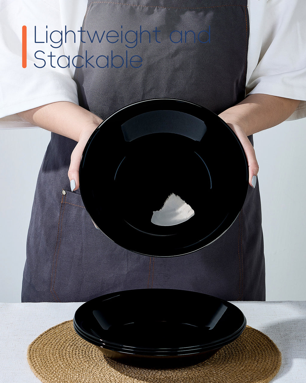 Gladiola 34-oz Pasta Bowl (Obsidian)