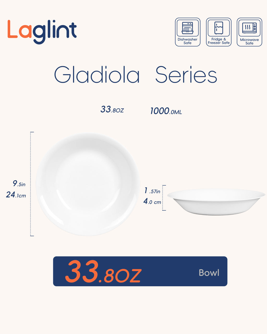 Gladiola 34-oz Pasta Bowl