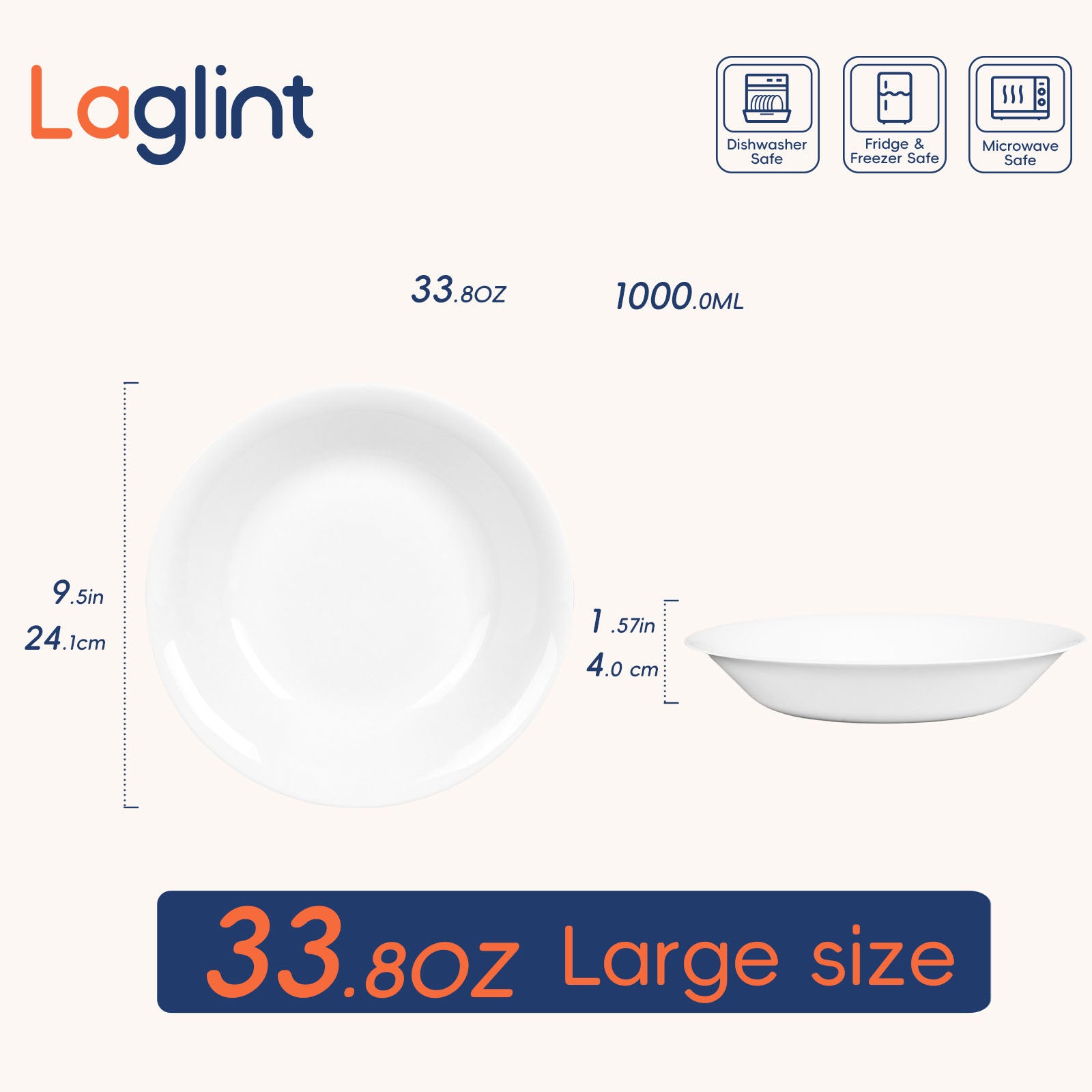 Gladiola 34-oz Pasta Bowl