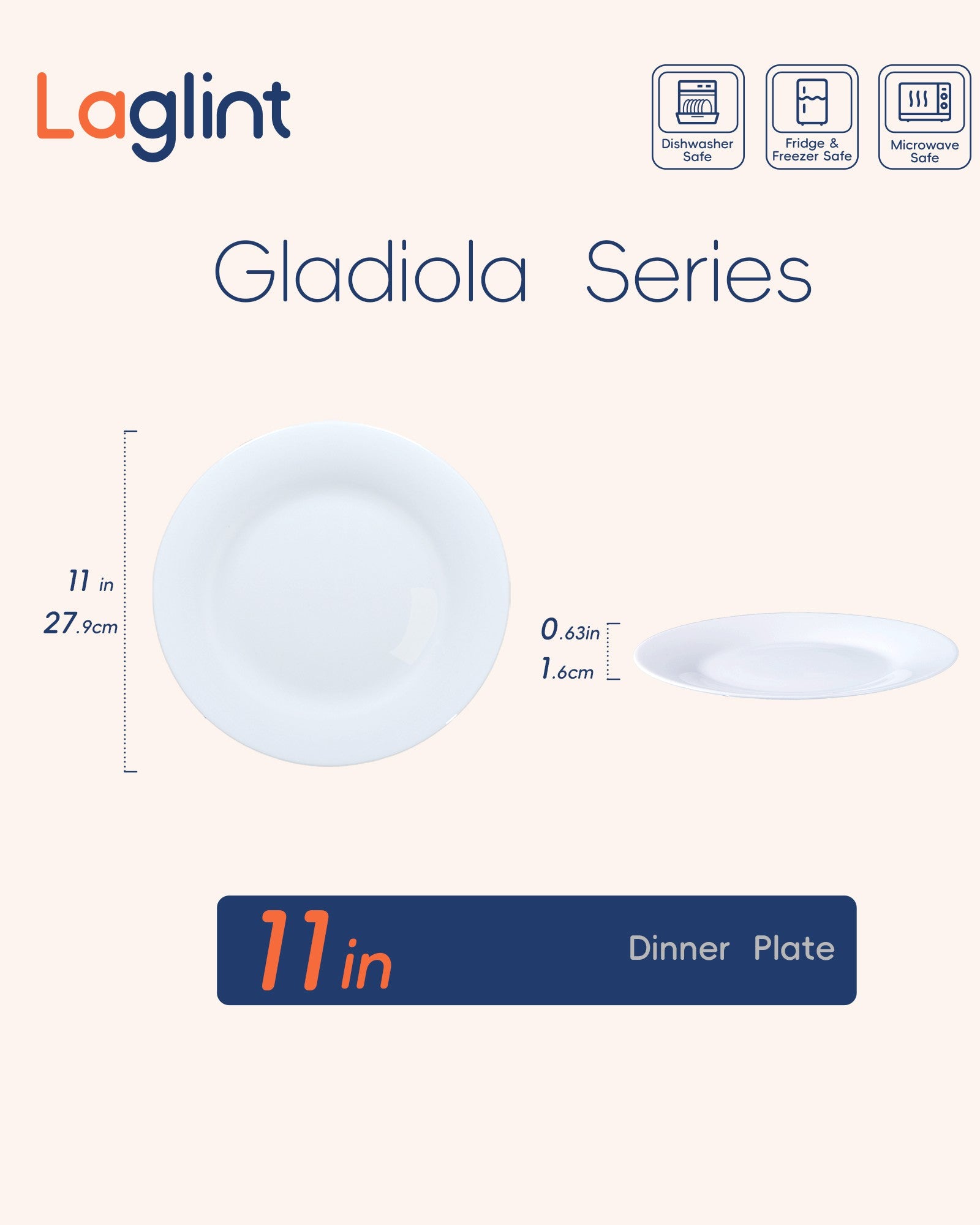Gladiola 11" Dinner Plate