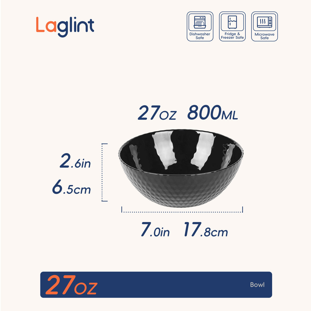 Glittering 27-oz Soup Bowl (Obsidian)