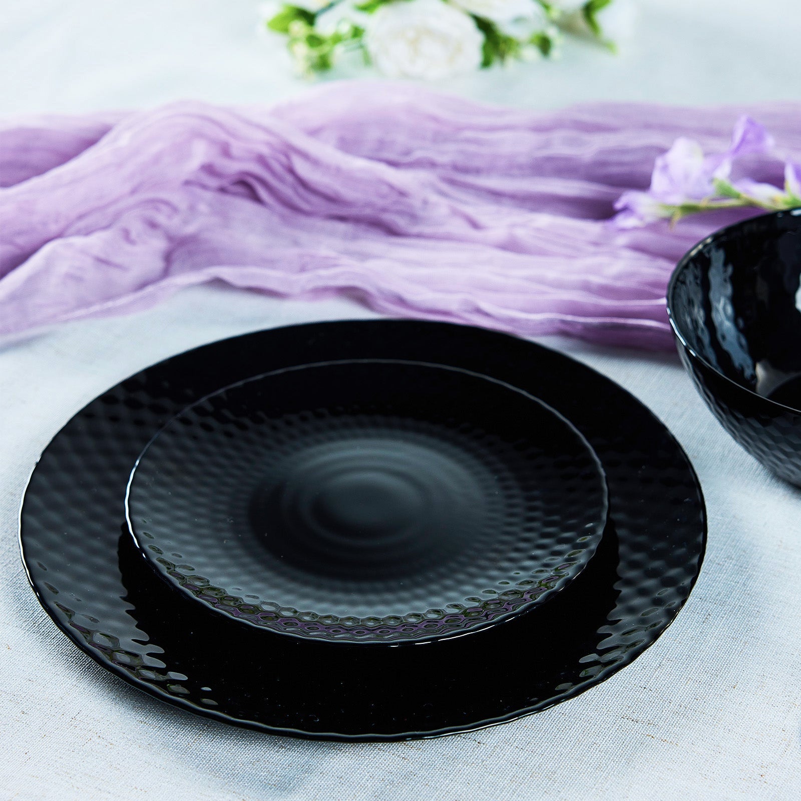 Glittering 10.5" Dinner Plate (Obsidian)