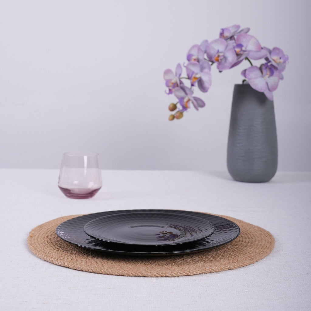 Glittering 7.5" Sdie Plate (Obsidian)