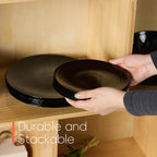 Glittering 7.5" Sdie Plate (Obsidian)