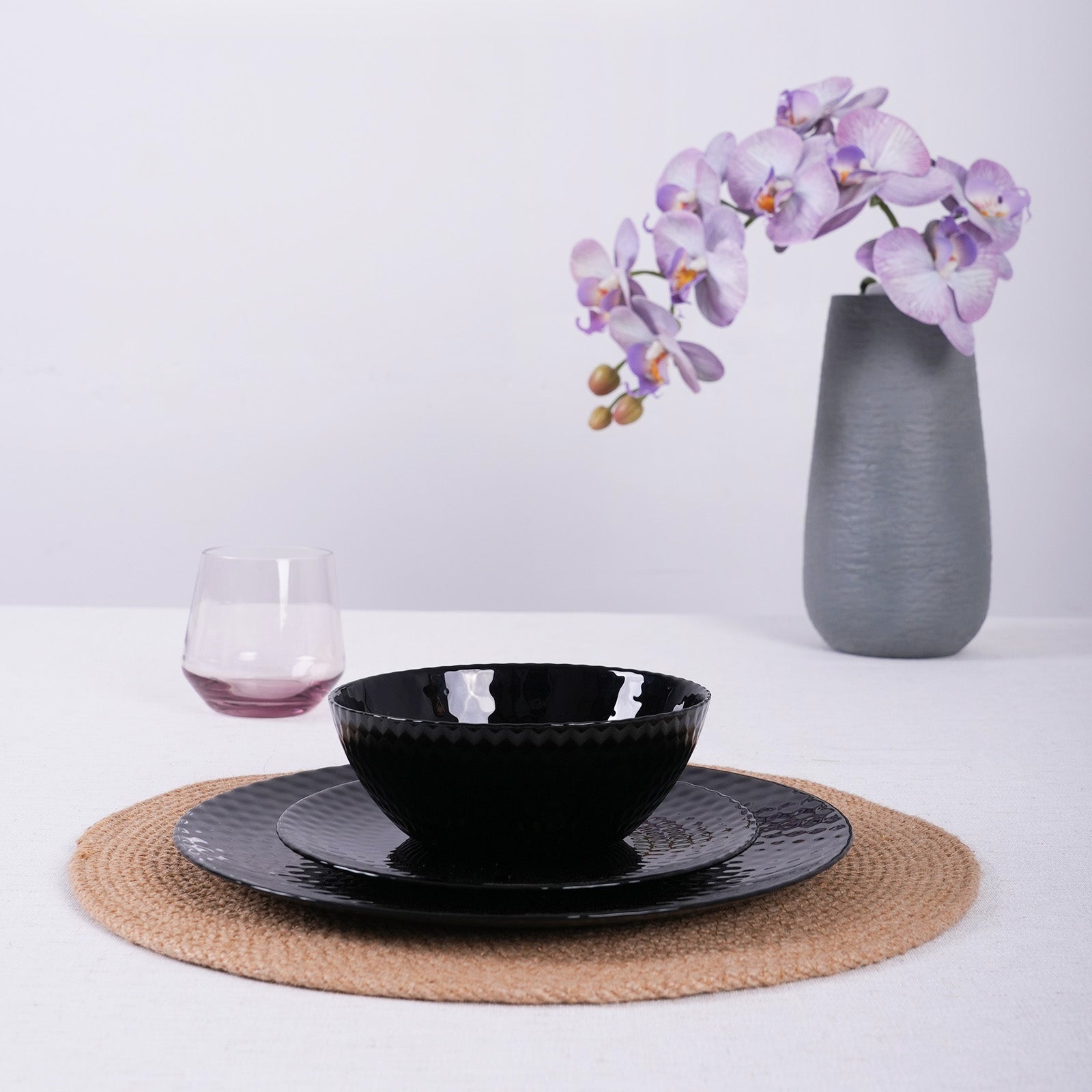 Glittering Dinnerware Set (Obsidian)