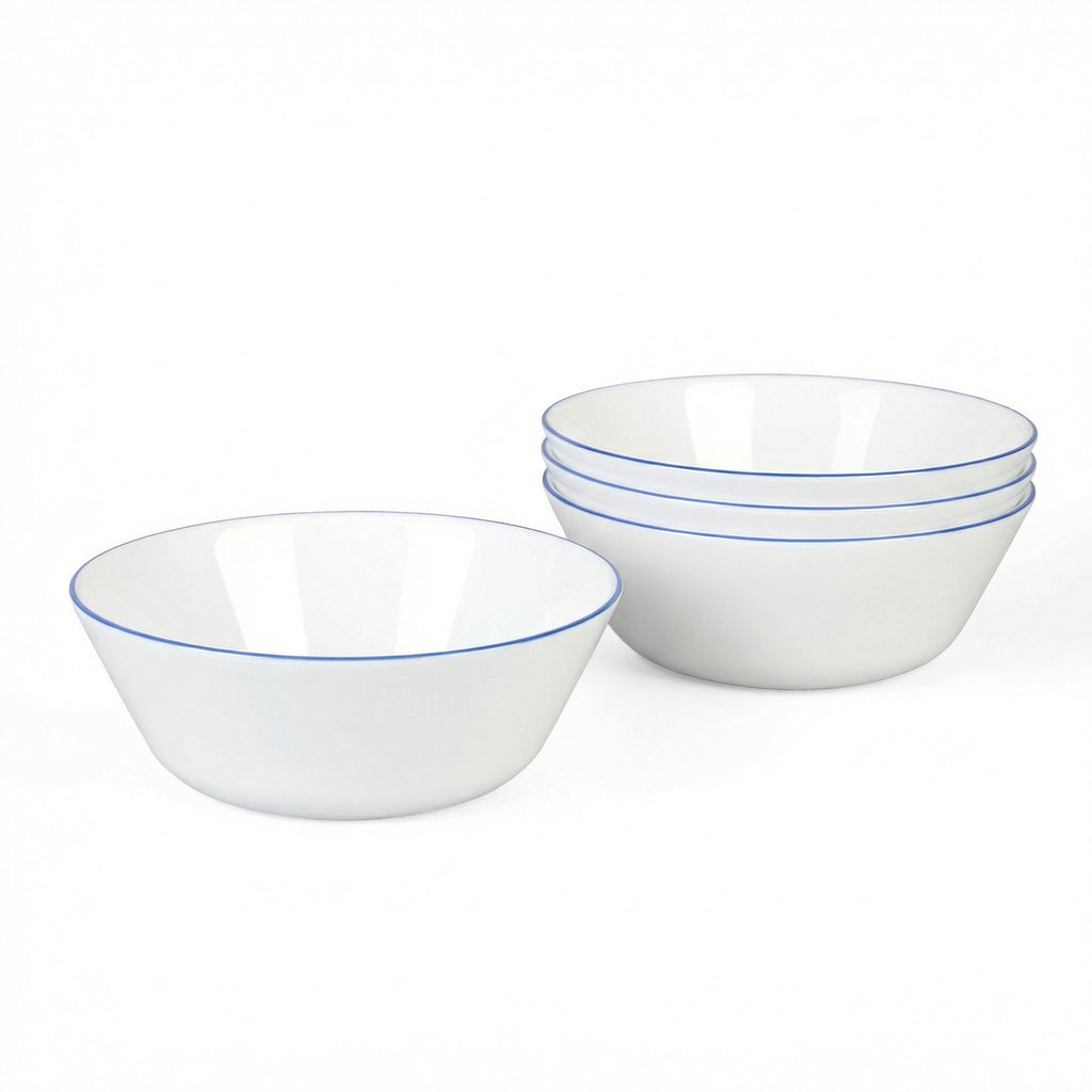 Moonlight 16-oz Cereal Bowl (Navy Blue Rim)