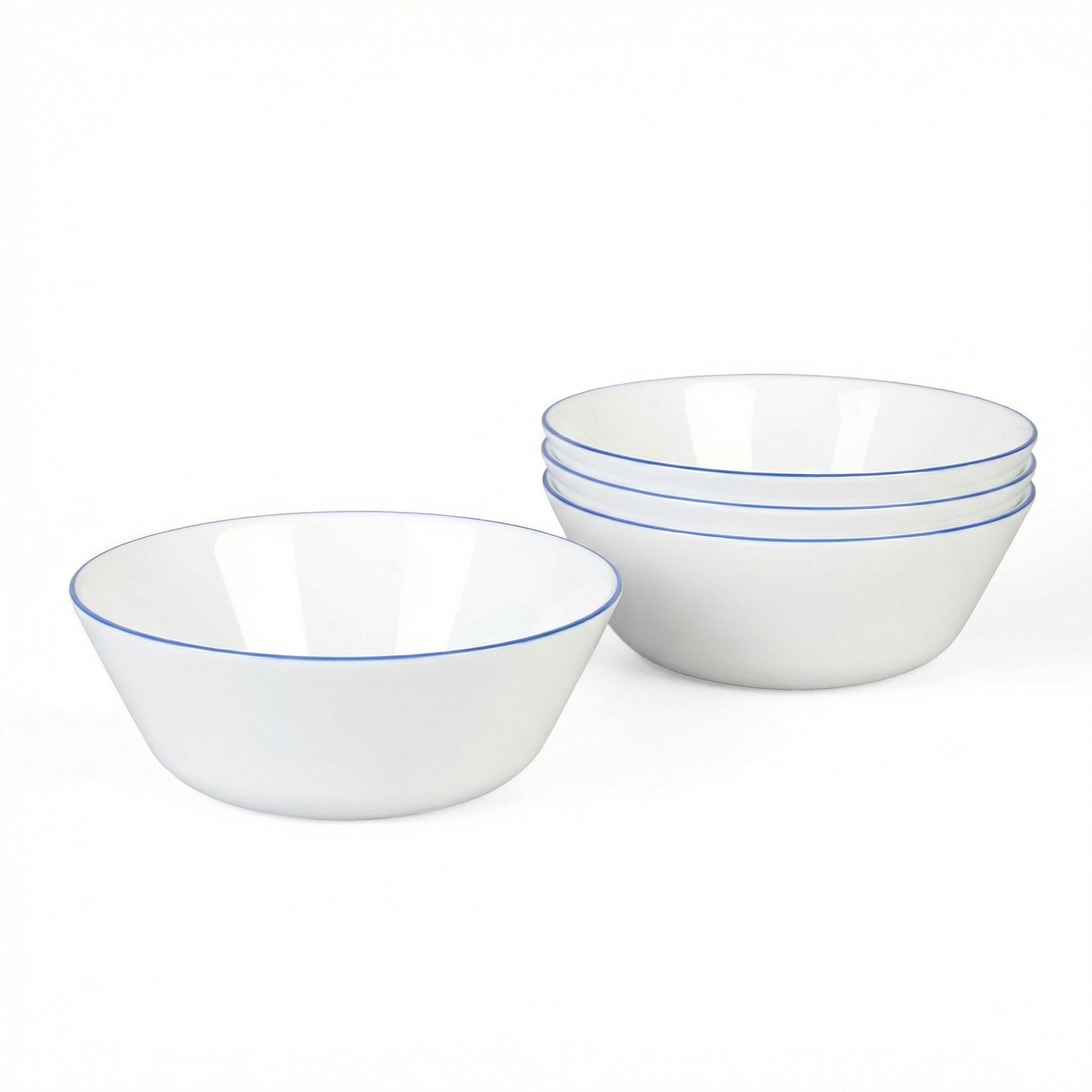 Moonlight 16-oz Cereal Bowl (Navy Blue Rim)