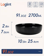 Moonlight 90-oz Serving Bowl (Obsidian)