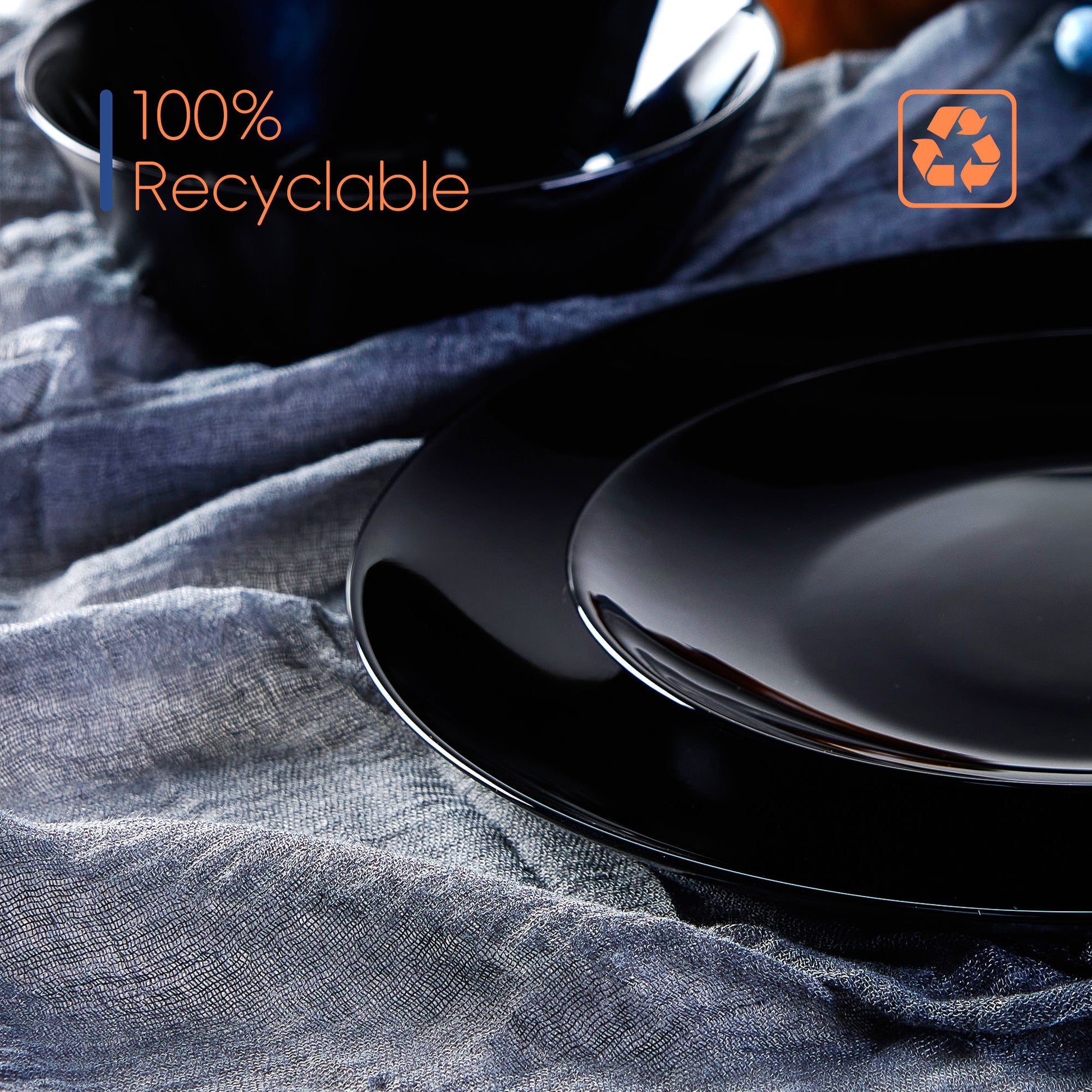 Moonlight Dinnerware Set (Obsidian)