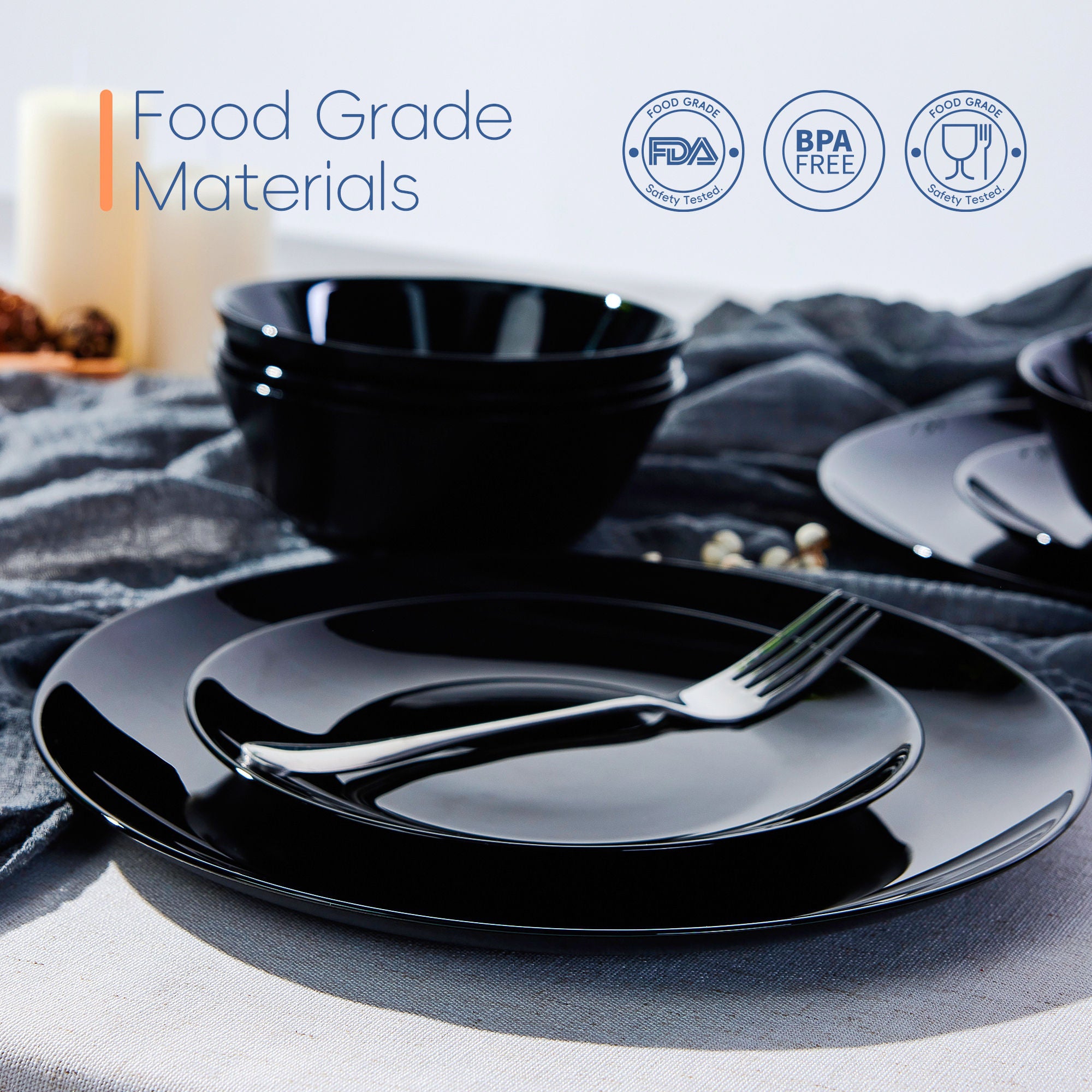Moonlight 7.5" Side Plate (Obsidian)