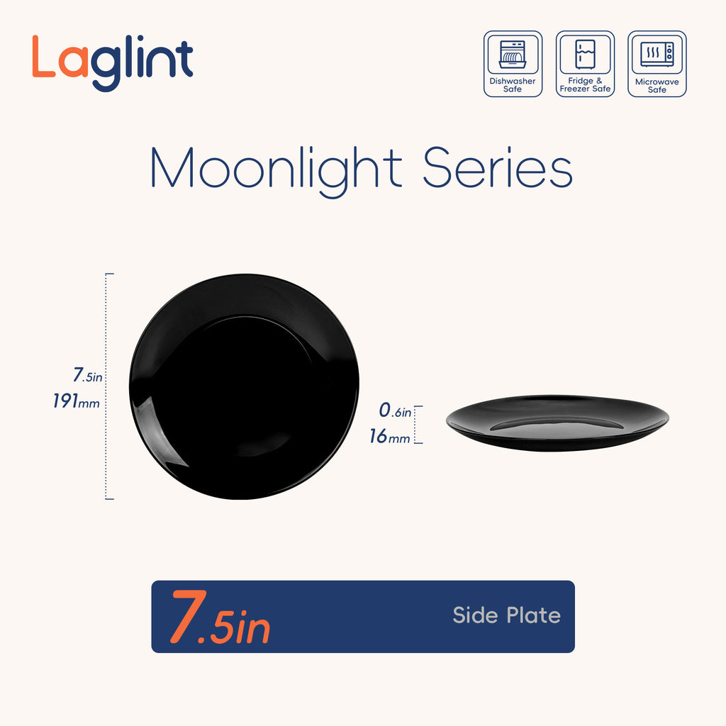 Moonlight 7.5" Side Plate (Obsidian)