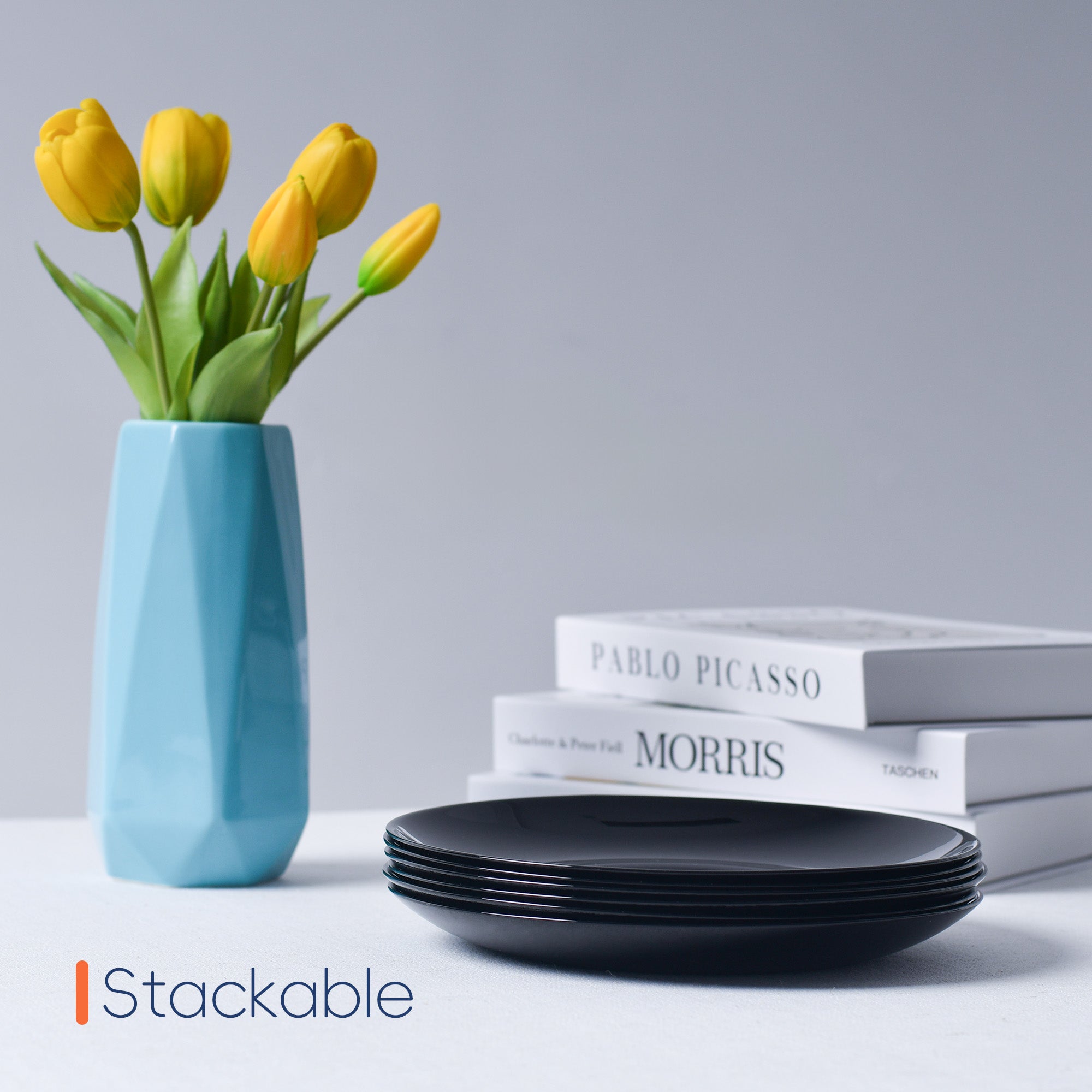 Moonlight 8.5" Salad Plate (Obsidian)