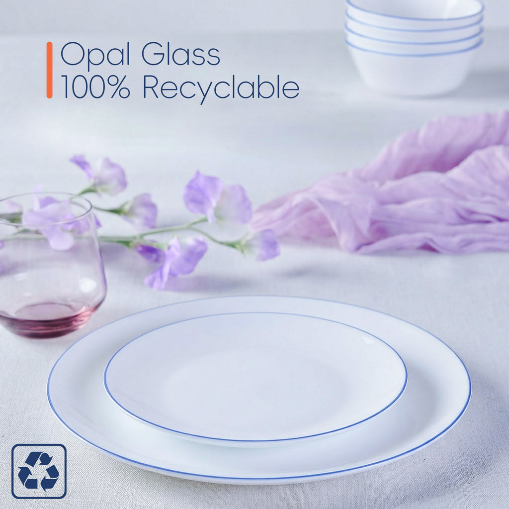Moonlight 7.5" Side Plate (Navy Blue Rim)