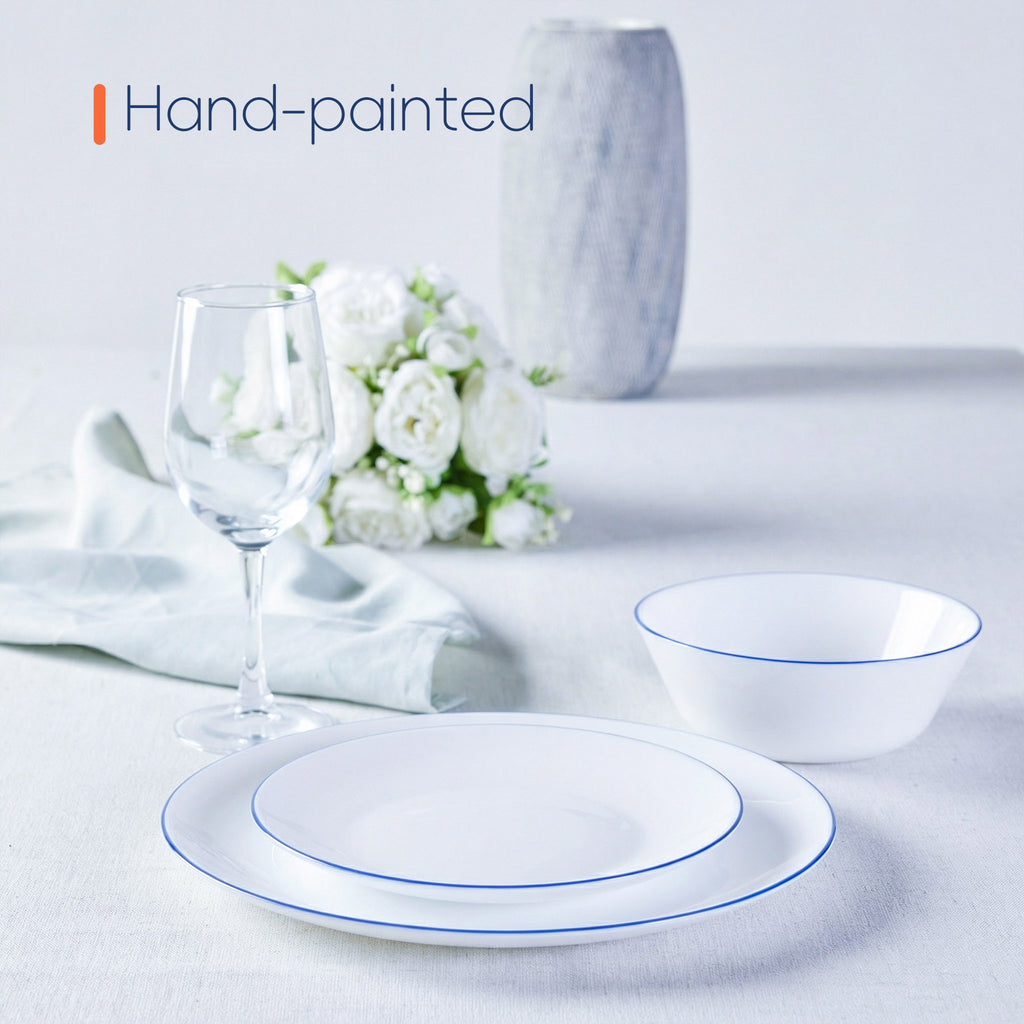 Moonlight 7.5" Side Plate (Navy Blue Rim)