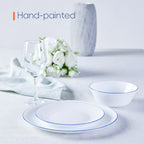 Moonlight 7.5" Side Plate (Navy Blue Rim)