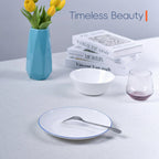 Moonlight 8.5" Salad Plate (Navy Blue Rim)