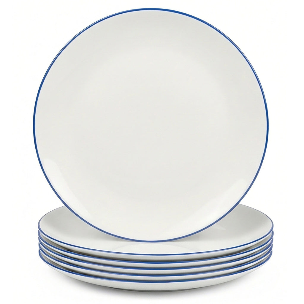 Moonlight 10.5" Dinner Plate (Navy Blue Rim)