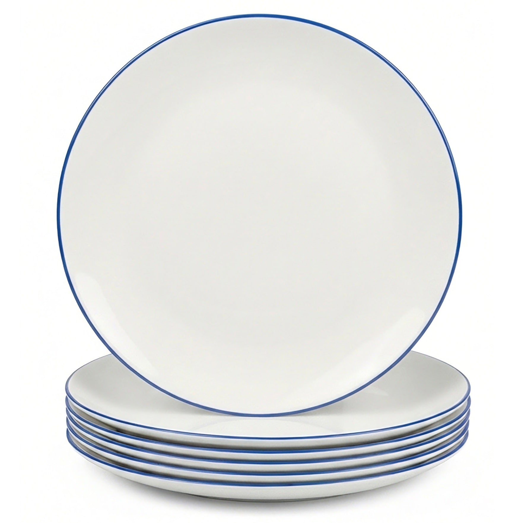 Moonlight 10.5" Dinner Plate (Navy Blue Rim)