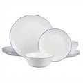 Moonlight Dinnerware Set (Navy Blue Rim)