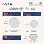 Moonlight Dinnerware Set (Navy Blue Rim)
