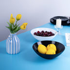 Ripples 54-oz Large Round Salad Bowl (Obsidian)