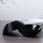 Ripples 54-oz Large Round Salad Bowl (Obsidian)