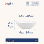Ripples 54-oz Large Round Salad Bowl
