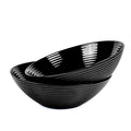 Ripples 54-oz Large Round Salad Bowl (Obsidian)