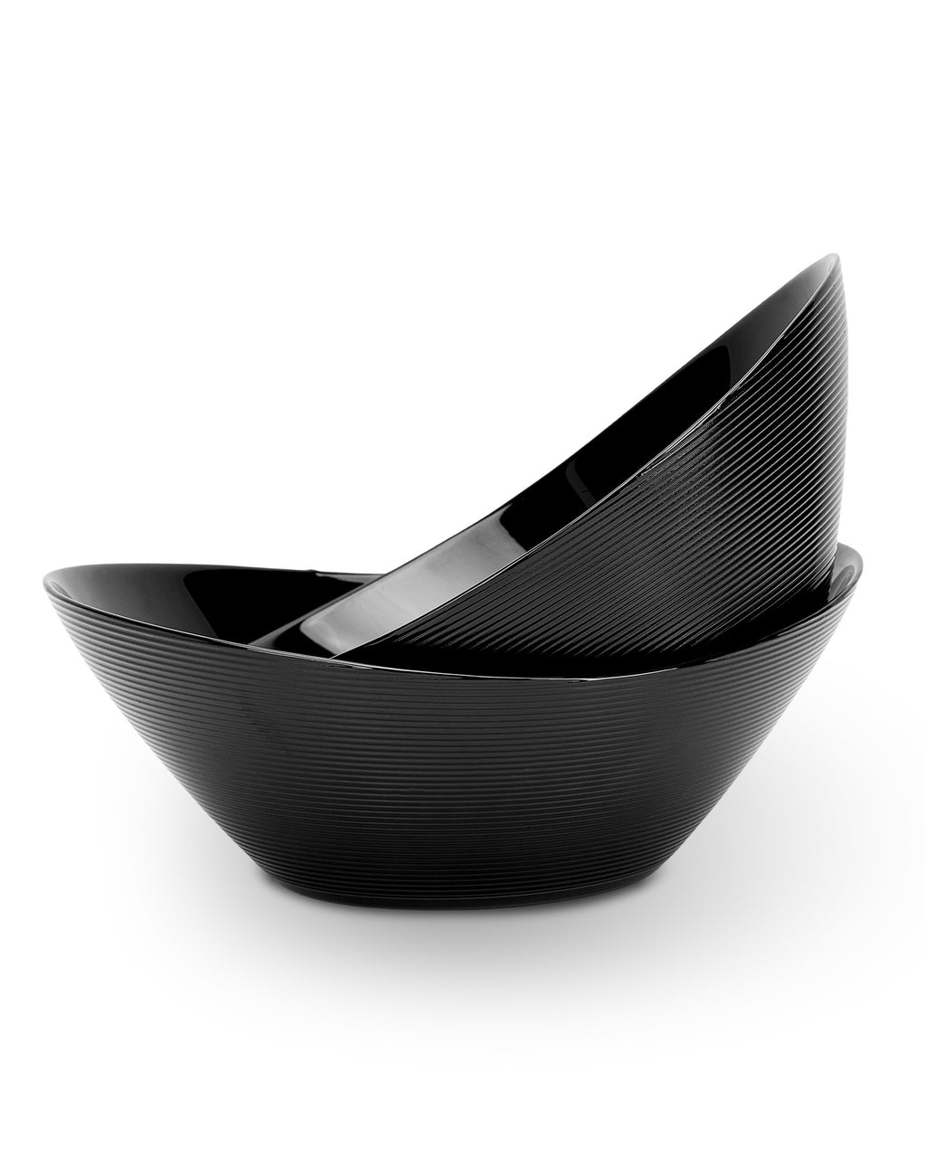 Ripples 66-oz Large Salad Bowl (Obsidian)