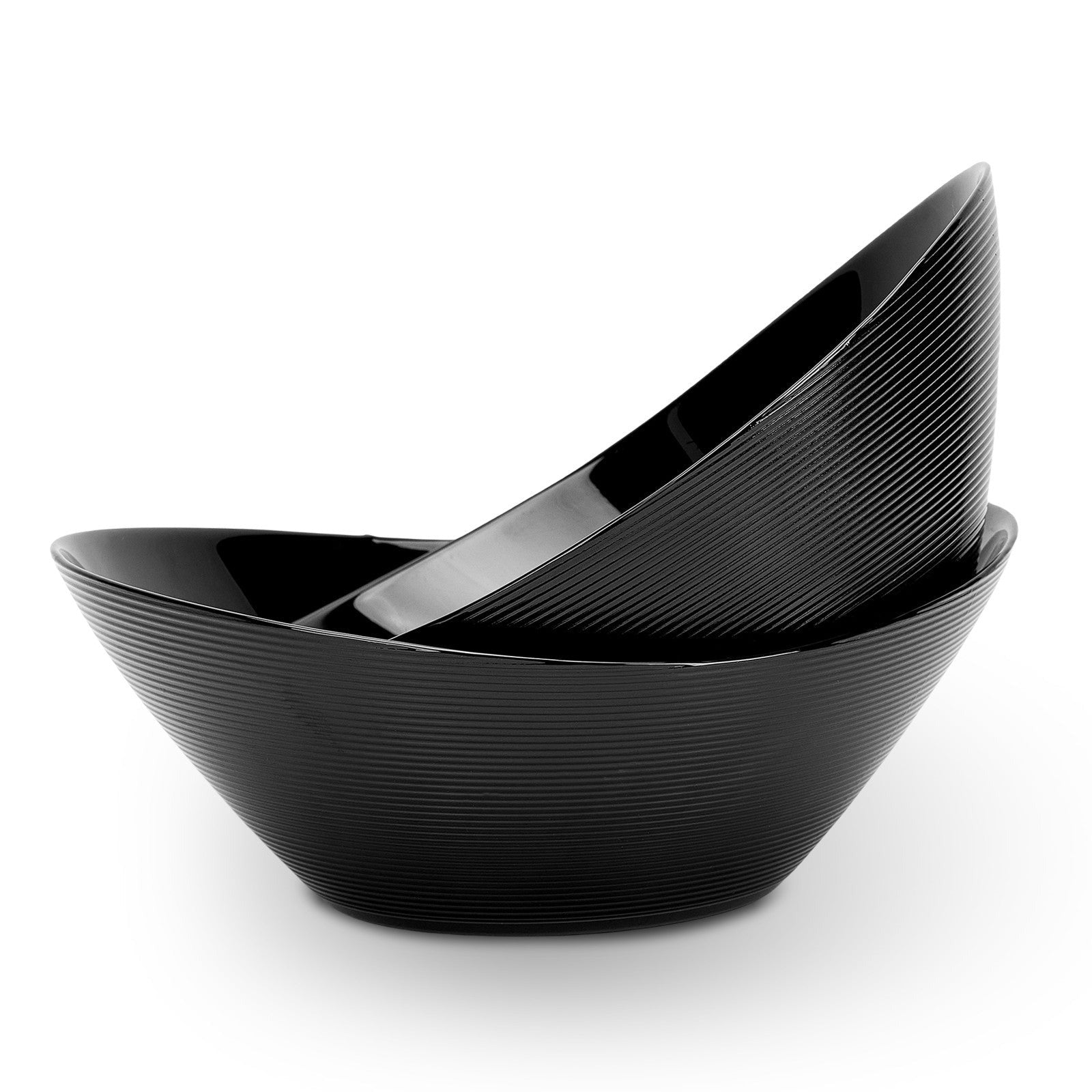 Ripples 66-oz Large Salad Bowl (Obsidian)