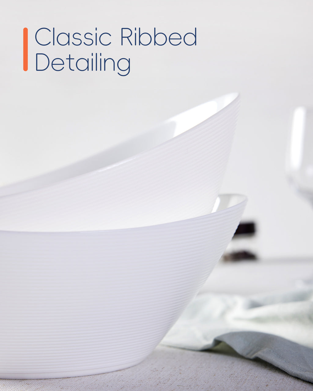 Ripples 66-oz Large Salad Bowl