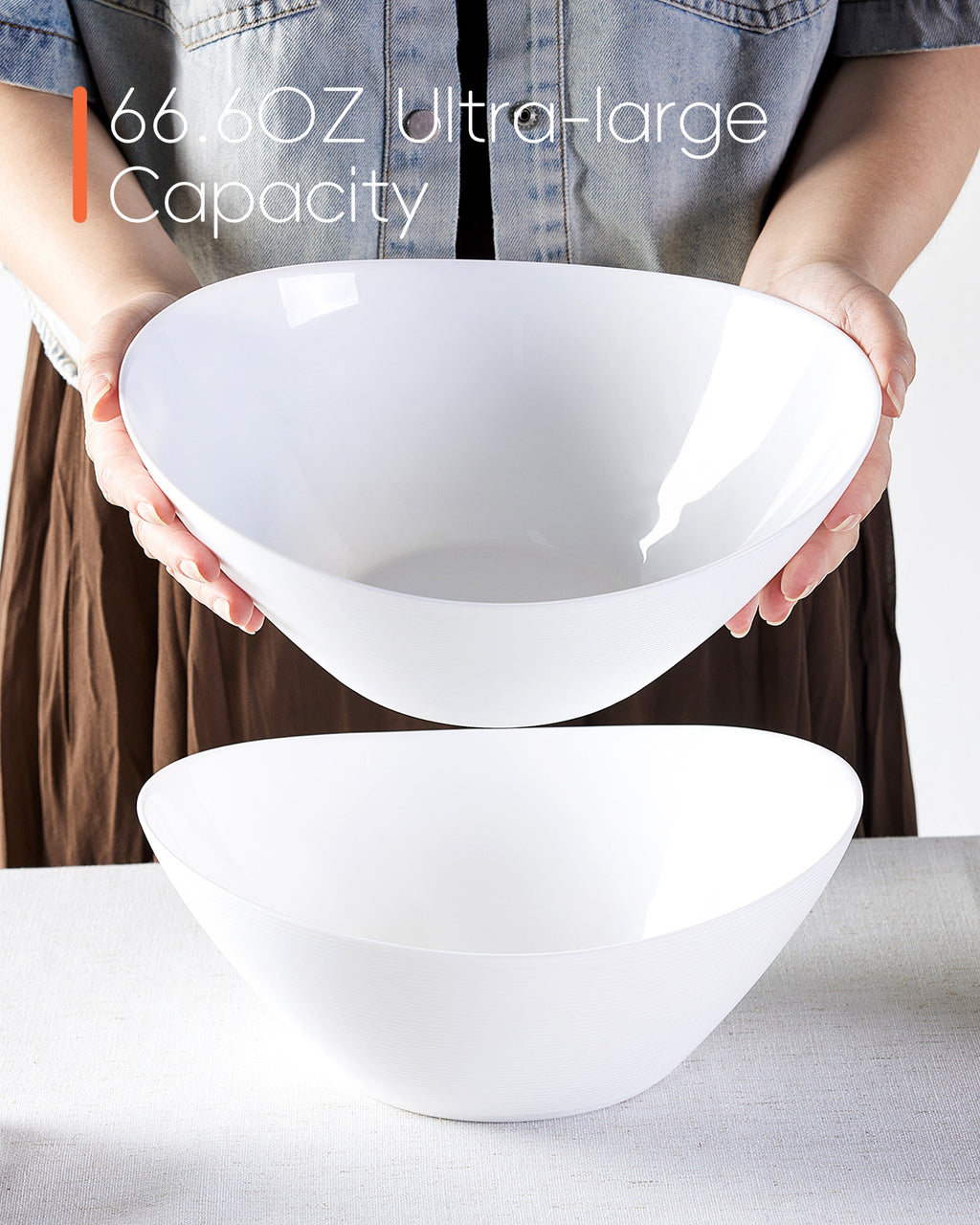 Ripples 66-oz Large Salad Bowl