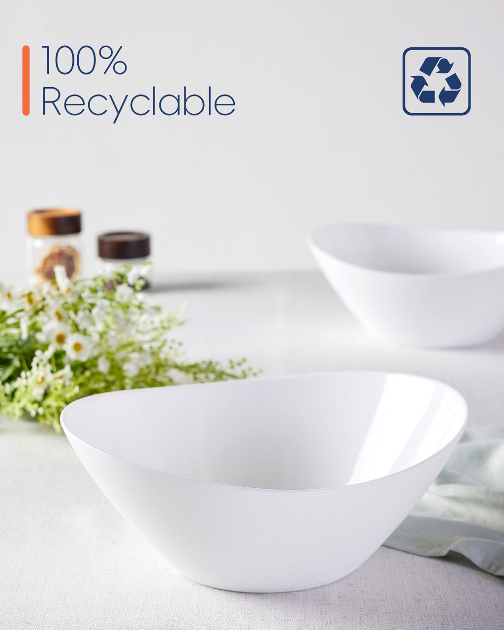 Ripples 66-oz Large Salad Bowl