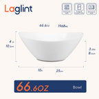 Ripples 66-oz Large Oval Salad Bowl