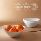 Ripples 43-oz Oval Serving Bowl