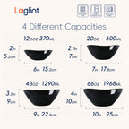 Ripples Oval Serving Bowl Set (Obsidian)