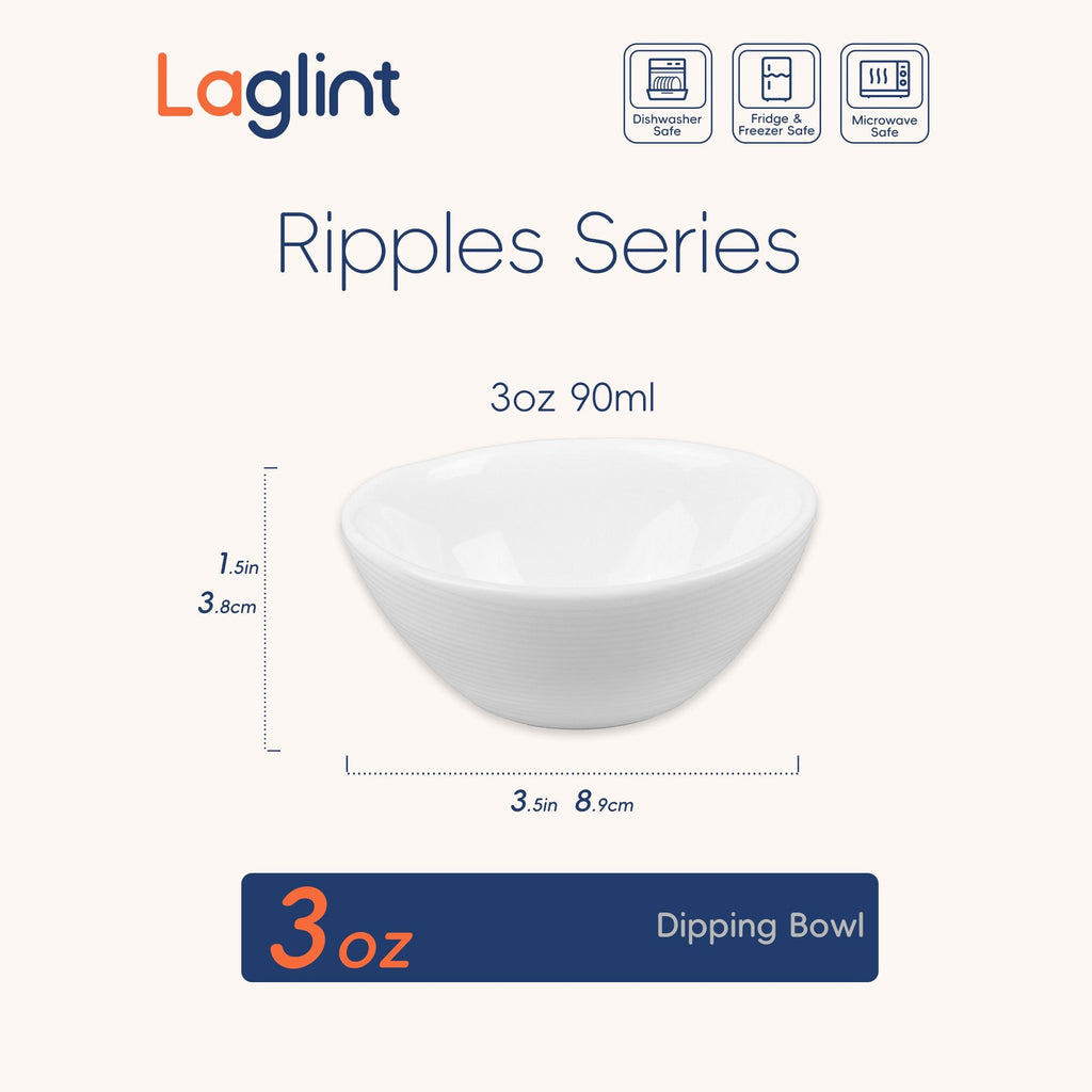 Ripples 3-oz Small Dipping Bowl