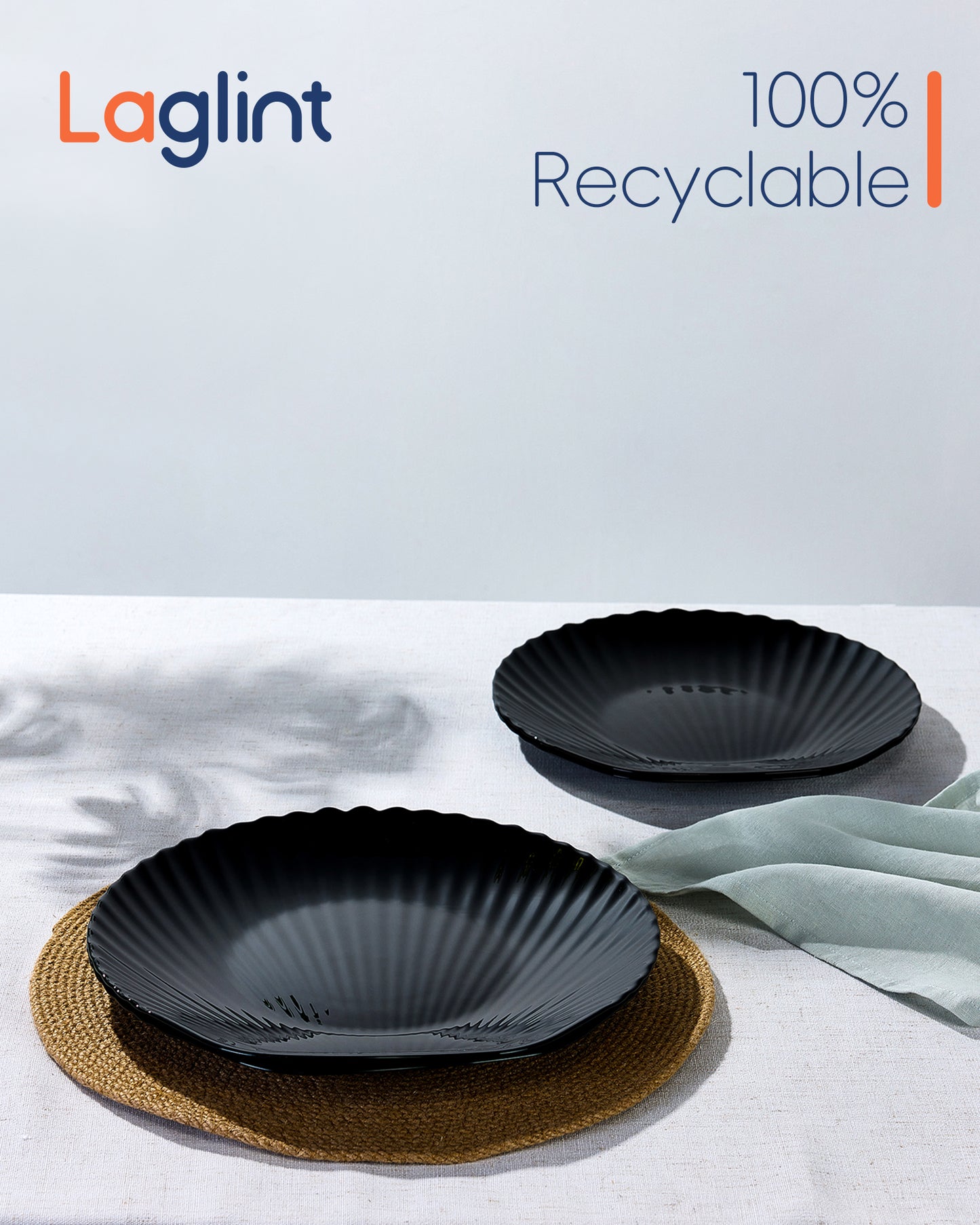 Seashell 10.5" Dinner Plate (Obsidian)