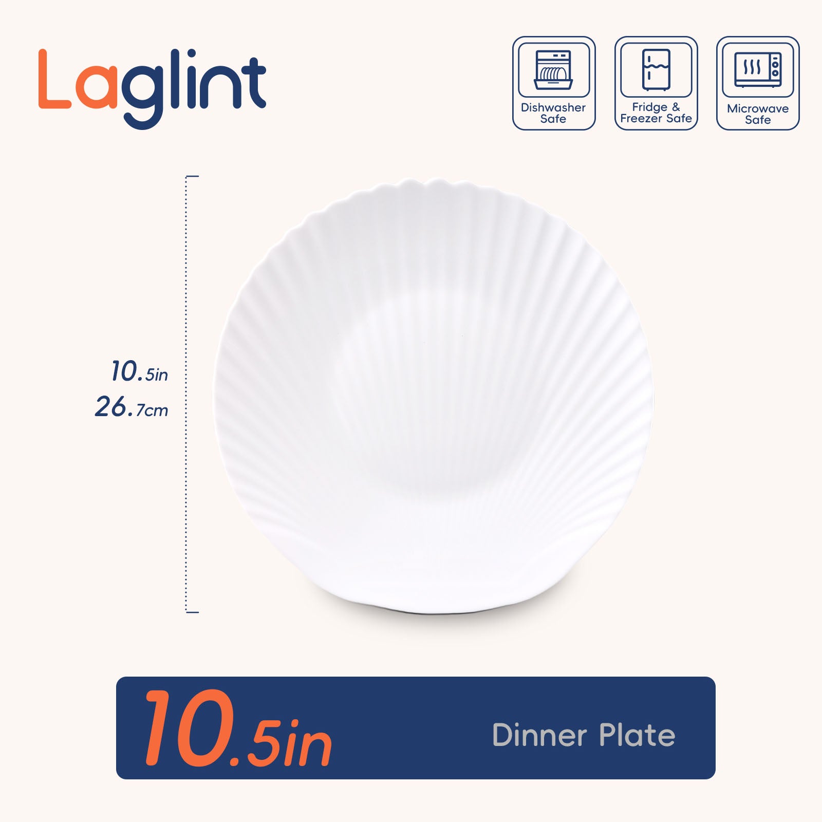 Seashell 10.5" Dinner Plate