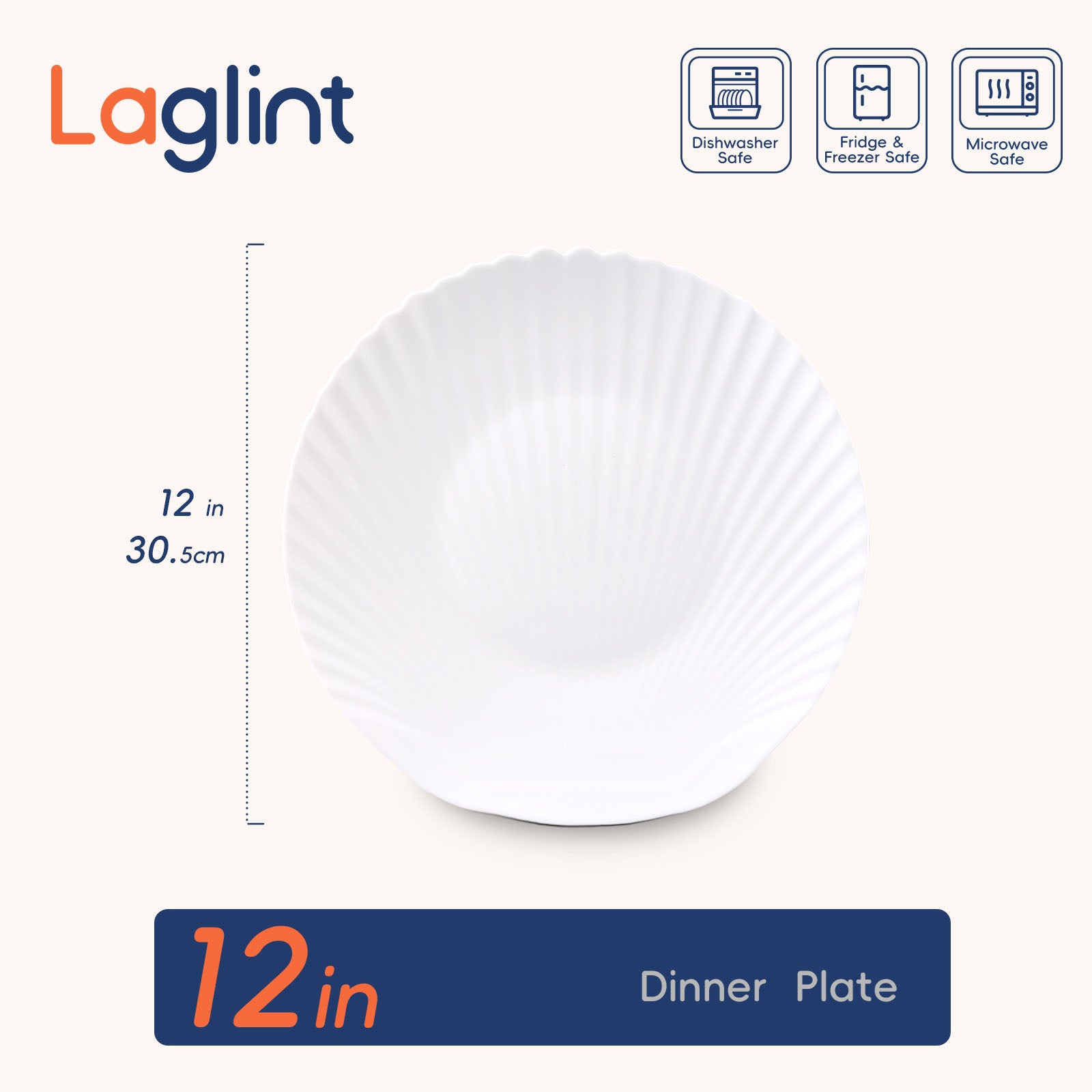 Seashell 12" Dinner Plate